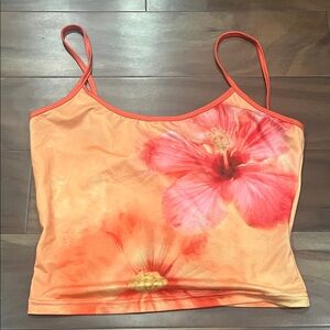 Floral Orange Camisole Top